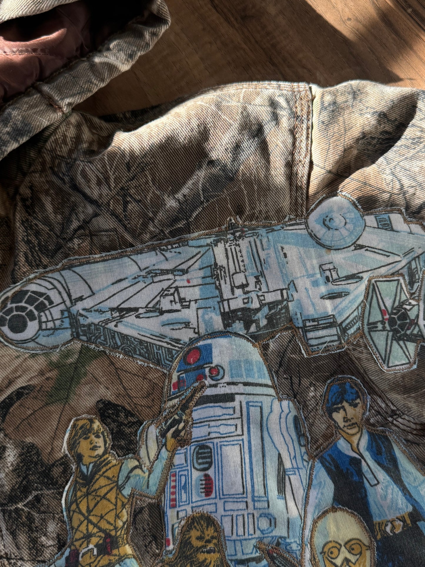 L kids up-cycled jacket