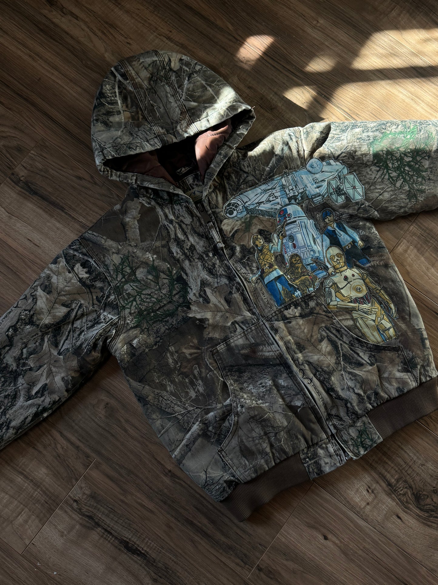 L kids up-cycled jacket