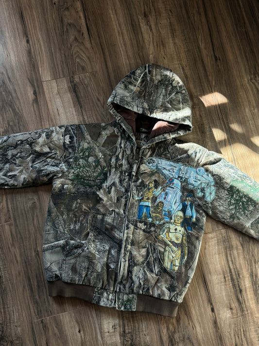 L kids up-cycled jacket